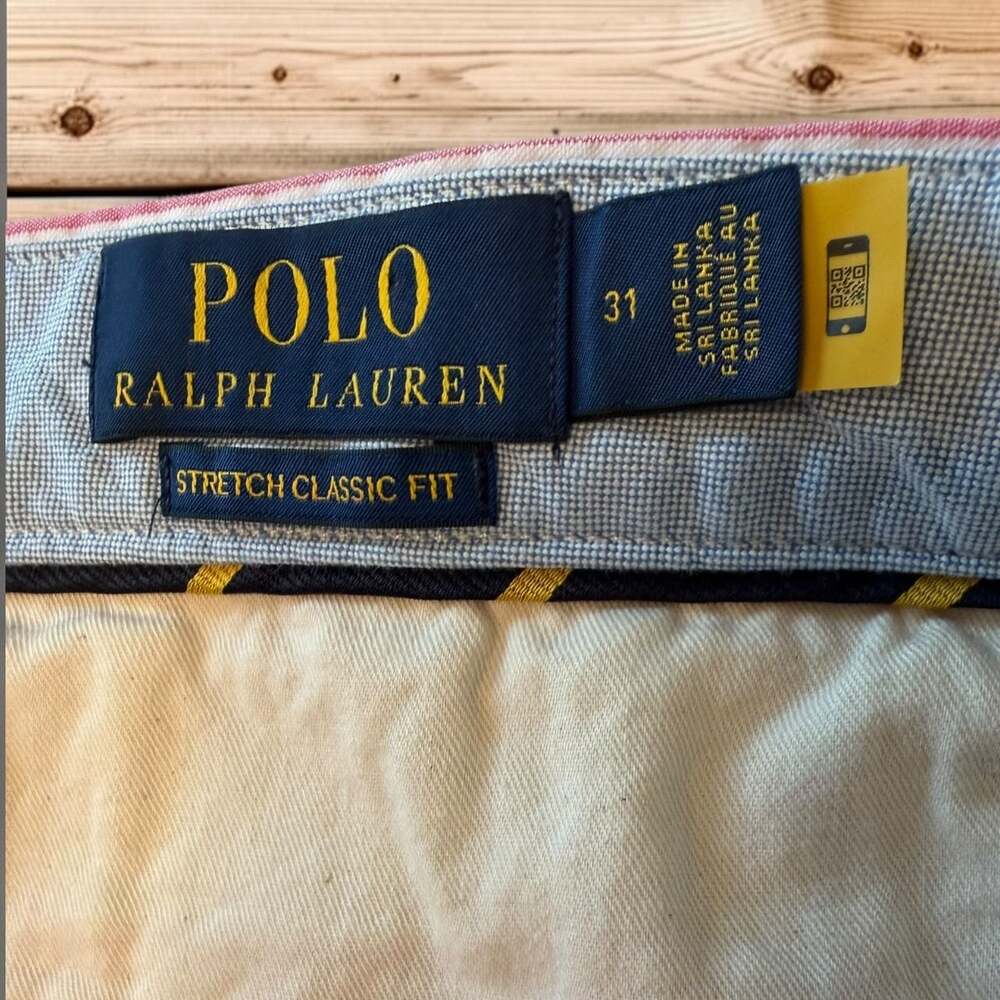 Polo Ralph Lauren Stretch Classic Fit Striped Chino Shorts Size 31